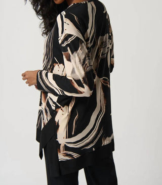 Joseph Ribkoff - Abstract Print Boxy Top