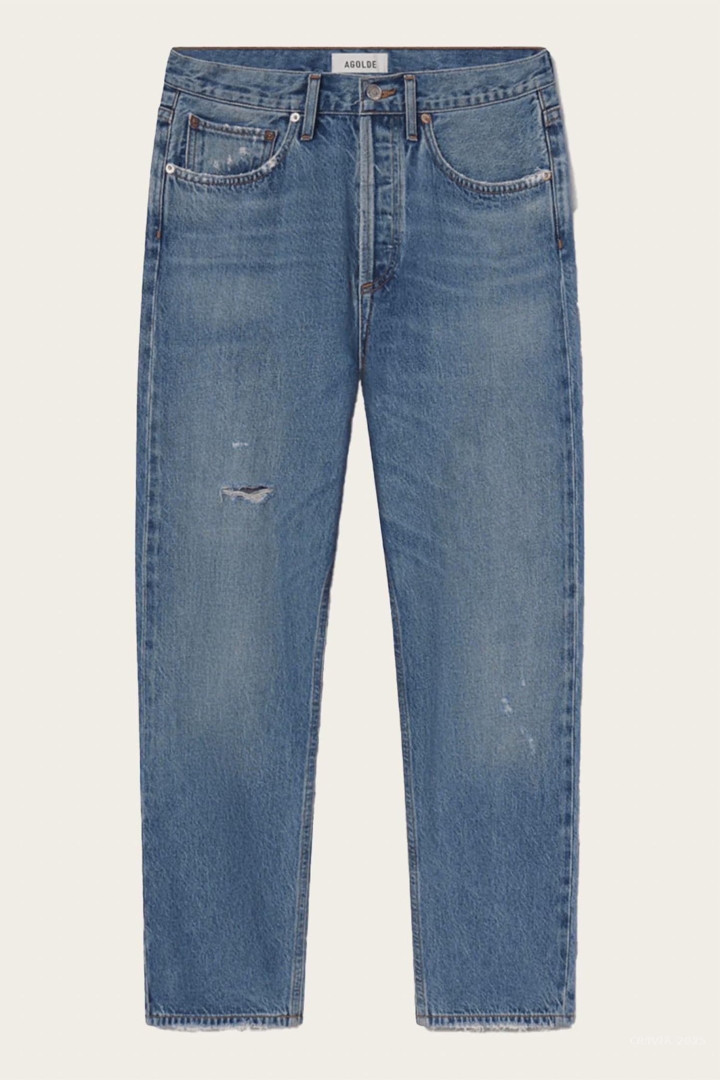 Agolde - 90's Crop Mid Rise Straight Jeans
