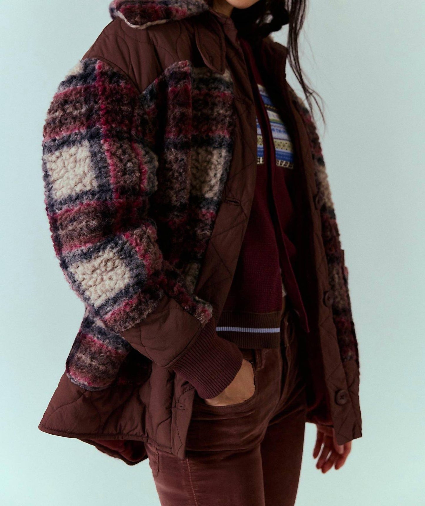 Free People - Sana Combo Quilted Bomber