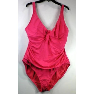Ralph Lauren - Maiô feminino com amarração frontal e controle de barriga