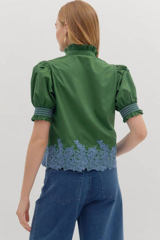 Entro - Kayla Embroidered Top