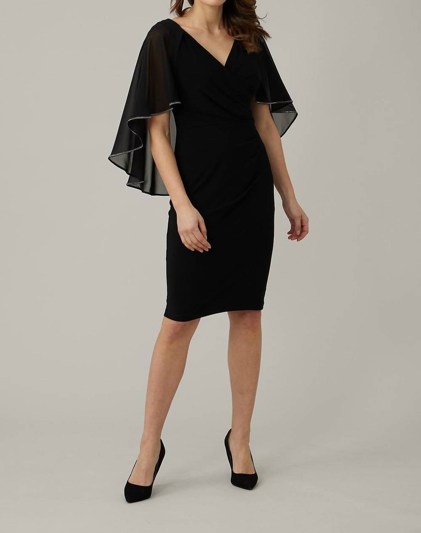 Joseph Ribkoff - Chiffon Cape Dress