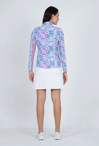 Ibkul - Blusa com gola falsa e zíper - Kathy