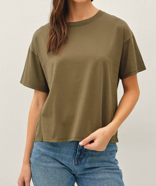 Be Cool - Women's Cotton Jersey Oversized Crop Shirt