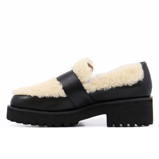 All Black - Women's Sherpa Loafer