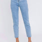 2.7 August Apparel - Back Slit Jeans
