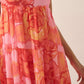 Promesa - Blooming Bliss Floral Chiffon Tiered Maxi Dress