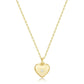 Eklexic - Women's Mini Heart Locket Necklace With Cubic Zirconia