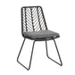 DEJA Chair 2PCS with 2 Cushions, Gray