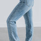 Risen - Mid Rise Side Panel Straight Jeans
