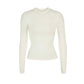 Skims - Cotton Jersey Long Sleeve T-shirt Women’s S Color Bone Stretch Tee