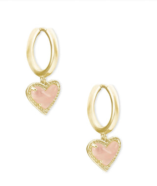 Kendra Scott - Brincos Huggie Ari Heart Femininos