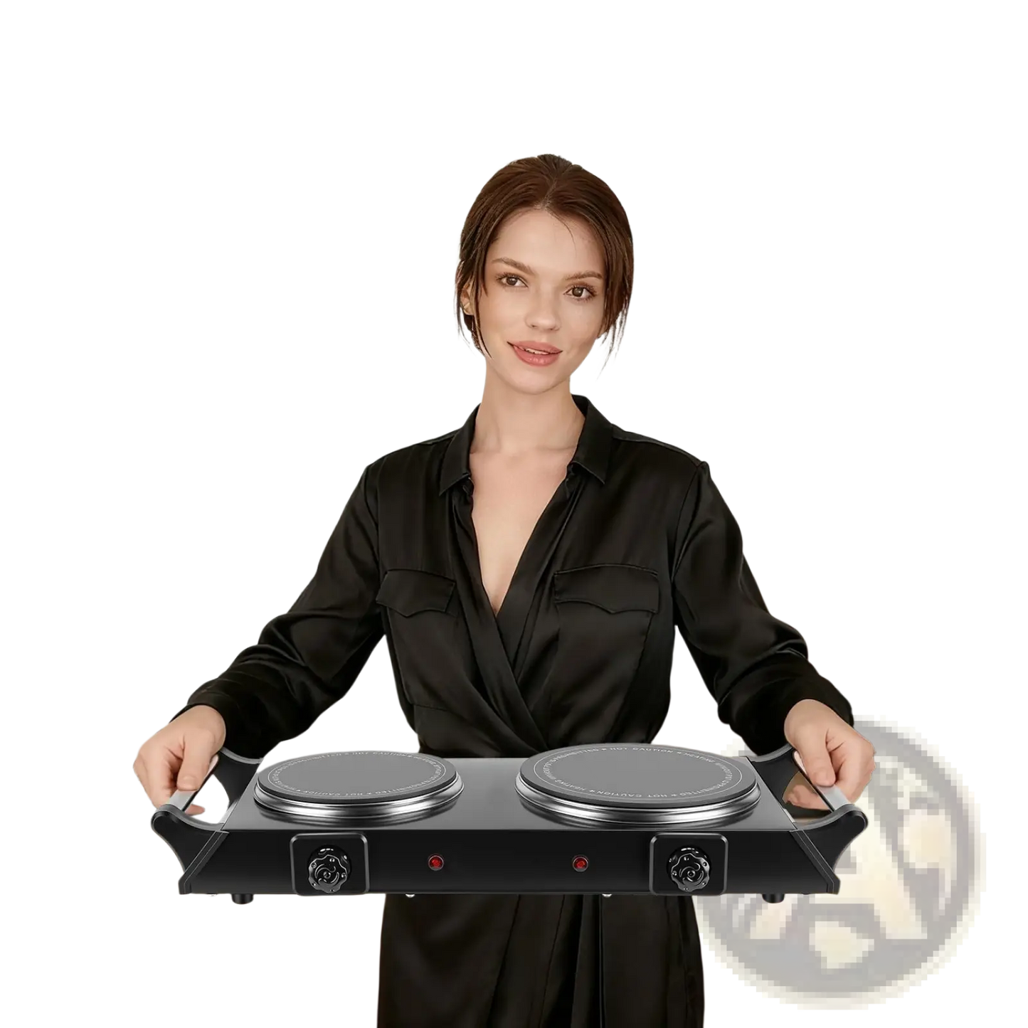 1800w Electric Double Burner Portable Infrared Hot Plate