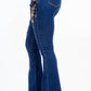 American Bazi - Chic Lace Up High Rise Denim