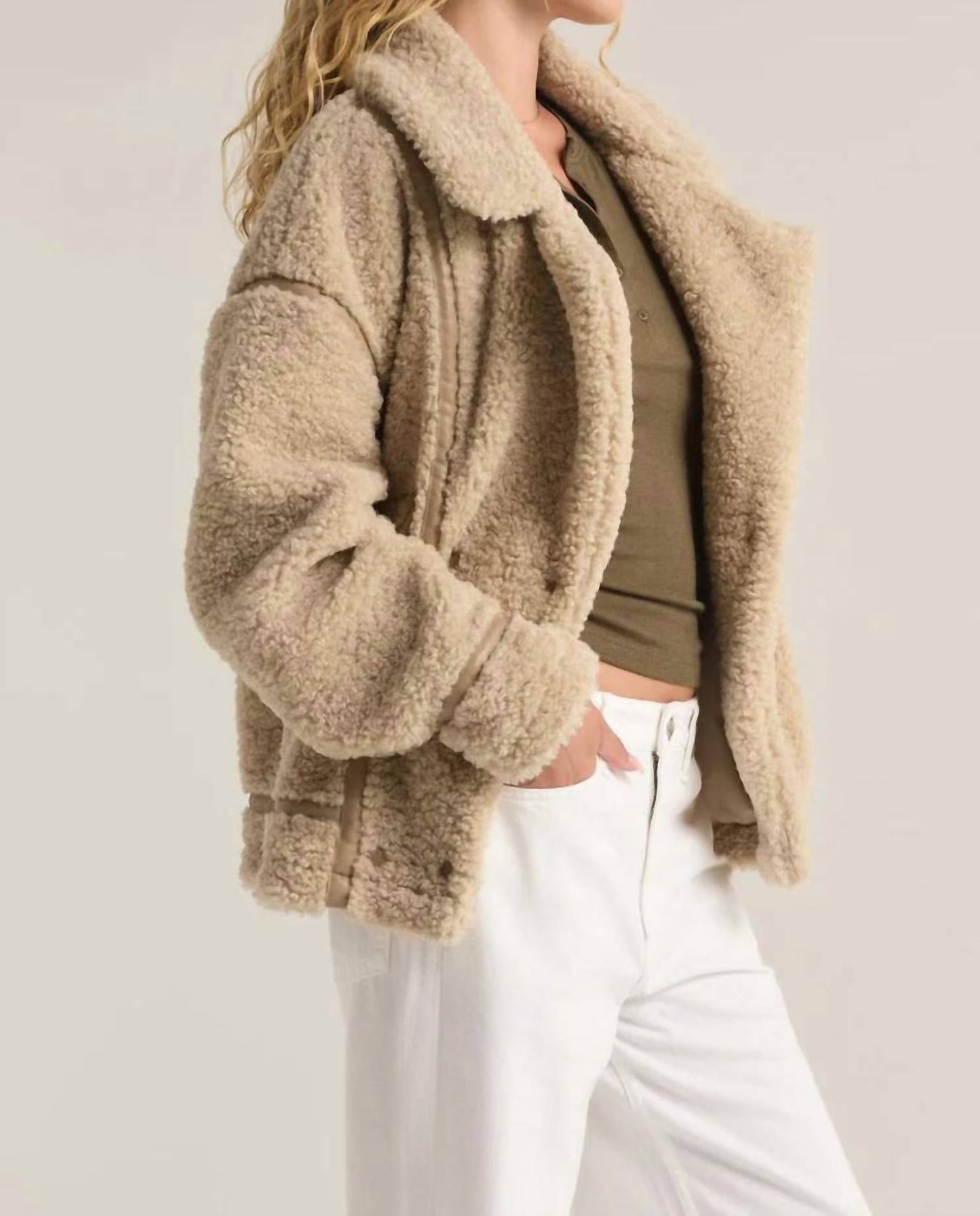 Z Supply - Ari Fossil Sherpa Coat