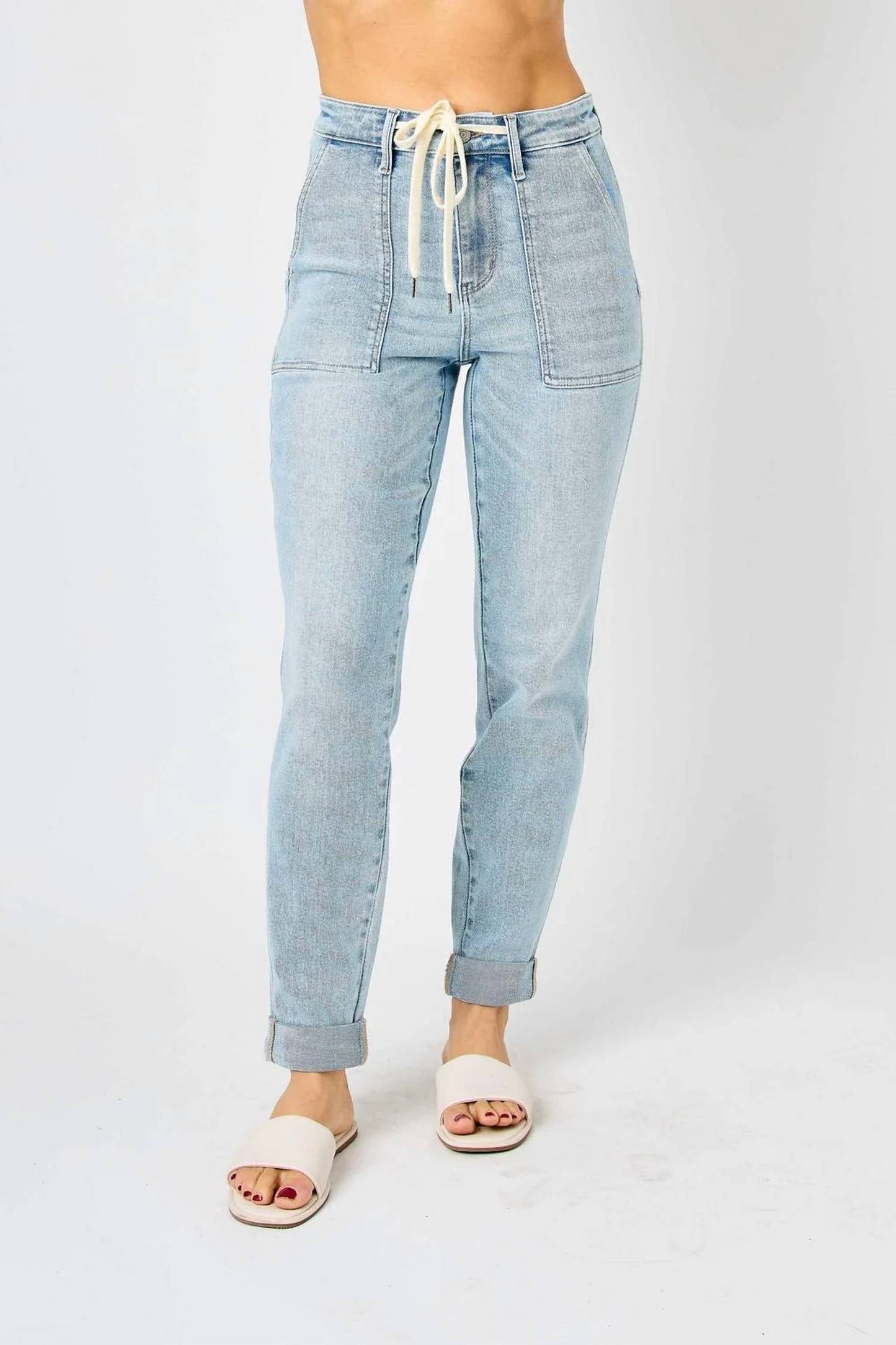 Judy Blue - High Waist Vintage Double Cuffed Jogger