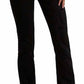 Ralph Lauren - High Rise Flocked Bootcut Jeans
