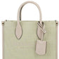Michael Kors - Women's Mirella Canvas Shopper Crossbody Handbag Purse Small