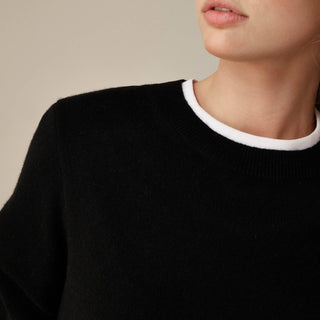 J.Crew - Suéter de cashmere com gola redonda e ajuste clássico