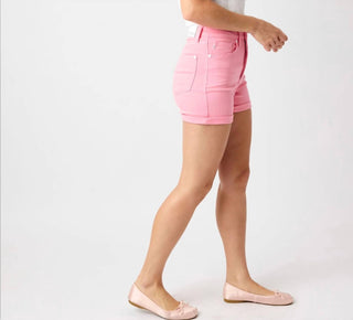Judy Blue - Women's High Rise Tummy Control Shorts