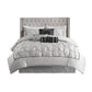 7 Piece Tufted Comforter Set Grey California King
