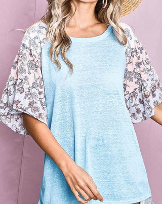Bibi - Blusa com manga floral