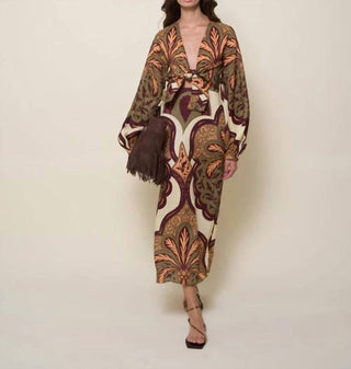 Johanna Ortiz - Vestido Across Paradise até o tornozelo
