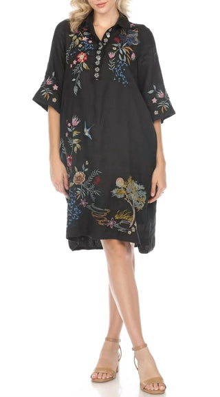 Johnny Was - Vestido Henley Kimono com Manga Indalo