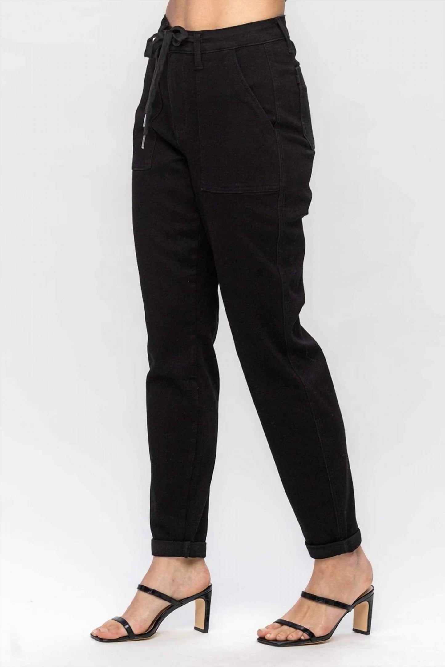 Judy Blue - Women's High Waist Double Roll Cuff Jogger