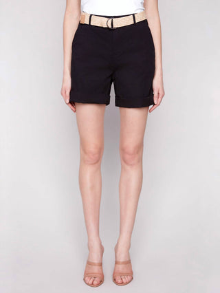 Charlie B - Shorts com punho e cinto