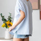 7Th Ray - Gingham V-neck Short Sleeve Blouse