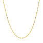 14k Yellow Gold Diamond-Cut Bead Chain 1.0mm