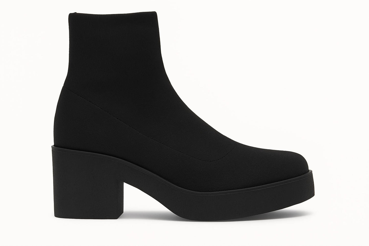 Everglades - Women's Stretch Sock Knit Boots With Platform Block Heel