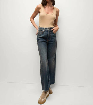 Veronica Beard - Calça jeans larga Taylor Cropped