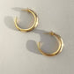 Astor & Orion - Women's Crescent Large Hoops Earrings