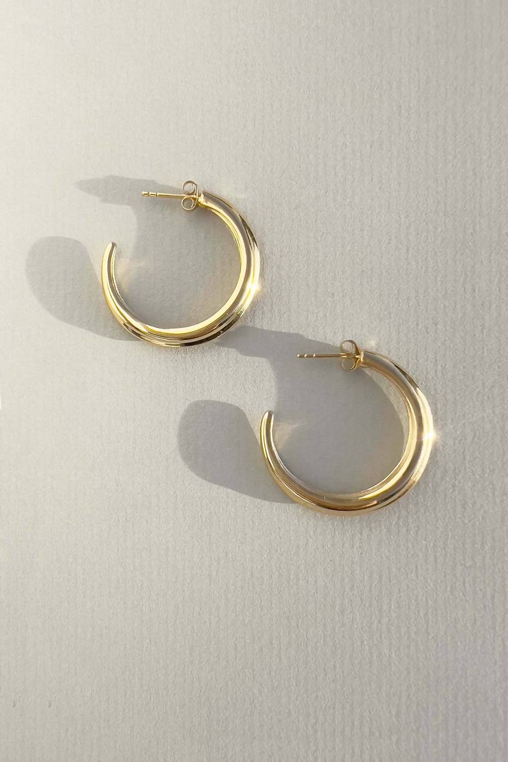 Astor & Orion - Women's Crescent Large Hoops Earrings