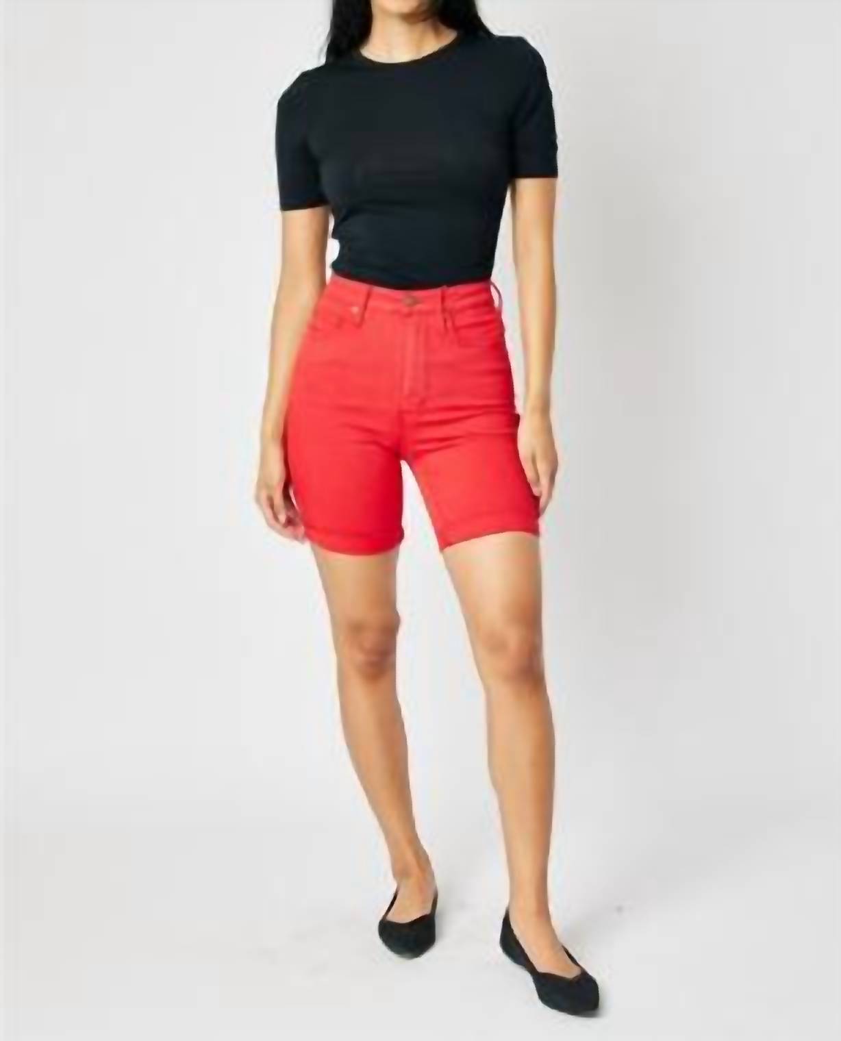 Judy Blue - High Waist Tummy Control Bermuda Shorts