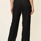 Double Take - Texture Drawstring Straight Pants