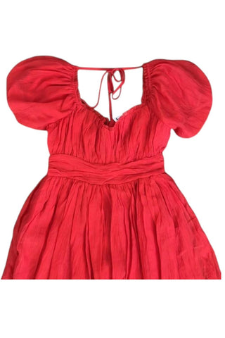 &amp;Merci - Vestido curto babydoll Keri com ilhós