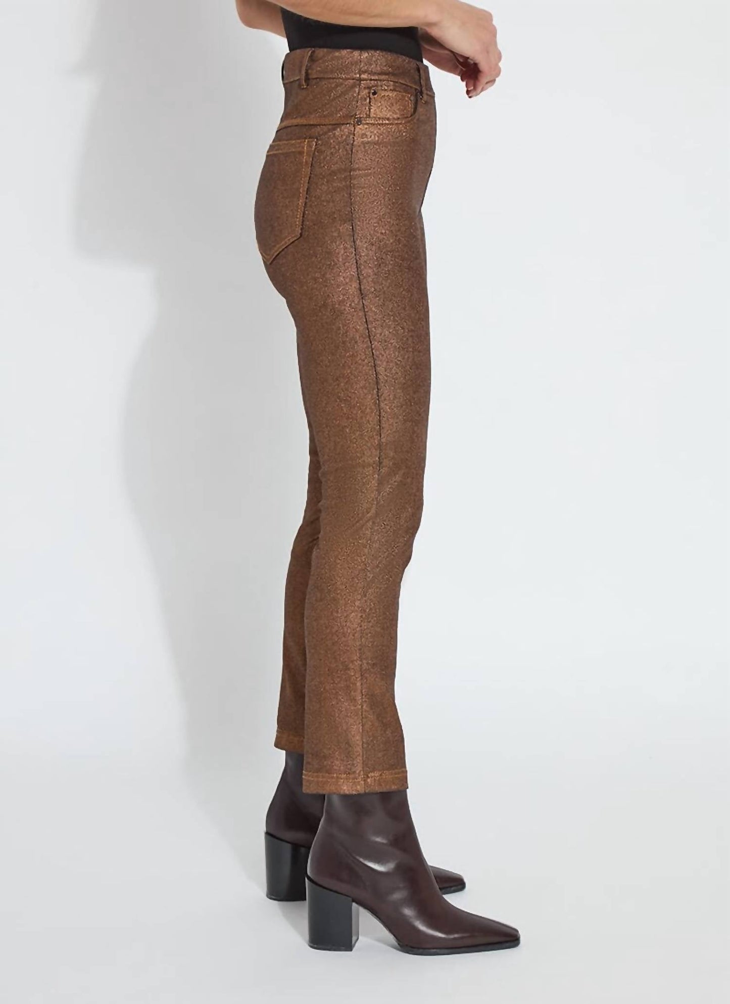 Lysse - Coated Straight Denim Pants