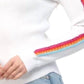 Fate - CROCHET TRIMMED WAFFLE KNIT TOP