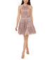 womens-metallic-tiered-mini-dress