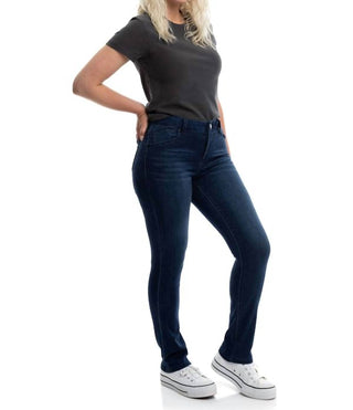 1822 Denim - Calça Jeans Slim Straight de Cintura Média Better Butter