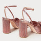 Loeffler Randall - WOMEN'S CAMELLIA PLEATED BOW HEEL SANDAL