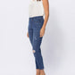 Judy Blue - Distressed Boyfriend Pull-on Jeans
