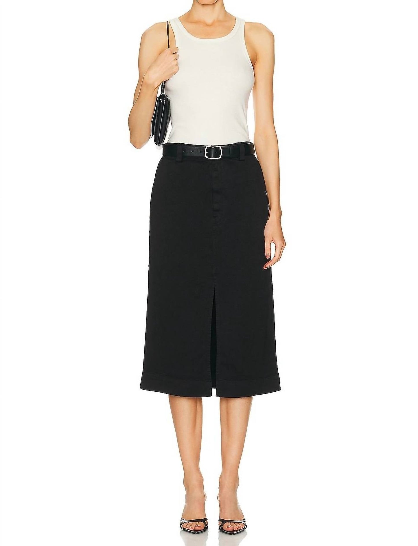 Enza Costa - SOFT TOUCH SLIT SKIRT