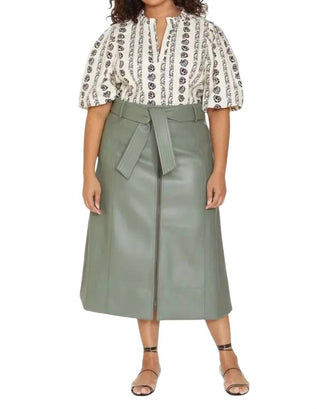 Marie Oliver - Greenwich Vegan Leather Skirt