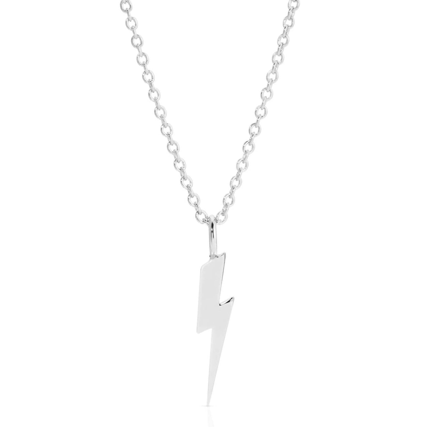 Eklexic - Women's Katie Lightning Bolt Charm Necklace