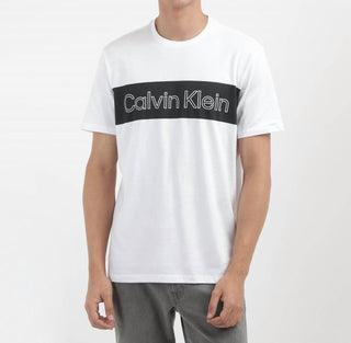 Calvin Klein - Camiseta com logotipo icônico em bloco