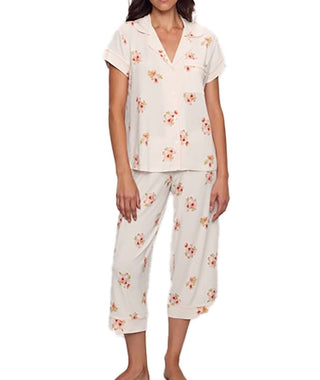 Eberjey - Conjunto de pijama curto Gisele manga curta